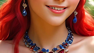 Cartoon Style Artistic Nude Adult Woman Eating Sloe - Ai Slideshow