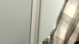 Two Horny MILFs Share Stranger in Public Restroom