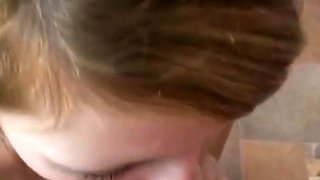 Deep-Throating American MILF Girl