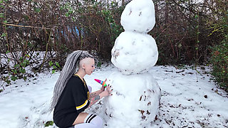 Fucking the Snowman!