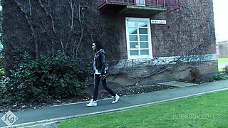 The Inked Asian College Babe Meets A Horny Stud