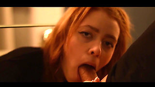 Under the Table Blowjob - Tease & Denial, He Doesn’t Cum