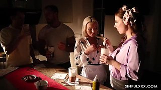 Double Date Turns Wild with Lovita Fate, Antonia Sainz, Sam Bourne & Adam Costa - Passionate Sex & Blowjobs