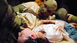 Lost In the Woods Medieval Monster Gangbang - Gooner Goblins Hardcore Cum In Brunette Mouth