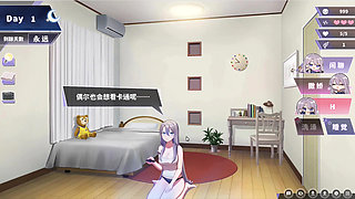 Hentai Game - Happiness Double Room - Mature Silver Babe Enjoys Steamy Bath Sex & Intimate Nighttime Fucking - Free Mode