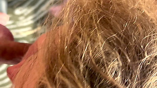 Mature Wife Makes Her Man Rock Hard Masturbating on Kitchen Island