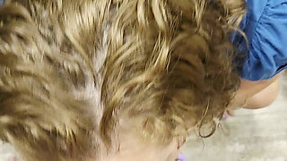 Wife Stopped Me on My Way to the Shower to Put My Cock in Her Mouth