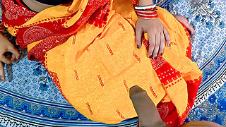 Newly Married Village Wife Virgin Pussy First Time Fucking Hard in Saree