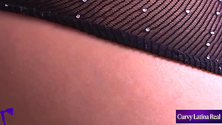 Cheating Latina MILF Wife Webcam POV: Standing Fucking Machine then Double Dildo Doggy with Anus View Real