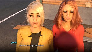 Eager brunette with big tits stars in a steamy hentai visual novel full of erotic tales