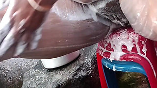 My nude bathing show
