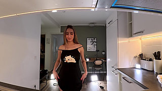 Hot and Cute Beauty in Her Dormitory Room Takes off Panties to Flash Shaved Pussy and Big Ass