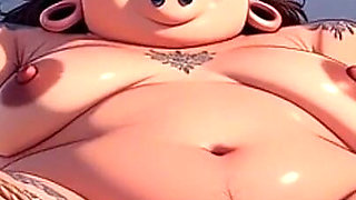 Fat BBW with Hairy Pussy in Bondage - Extremely Horny