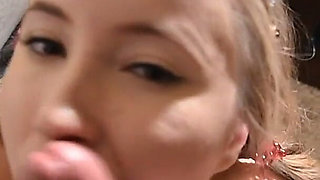 Model Sucks Cock for Job