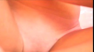 Blonde tight pussy babe solo toy fun in glamour masturbation