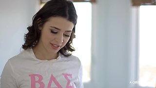 Kay Lovely Surrenders to Sensual Blonde Passion