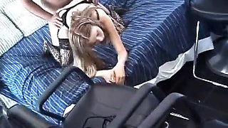 Tonya rides cock and gets fucked after sucking off cock