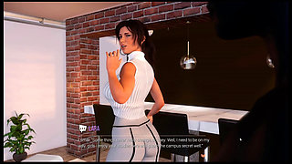 Croft Adventures Hentai Game Parody Ep.5 Lara Find a BBC Gloryhole in the Library Restroom!
