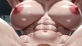 Muscular Woman Gym Bondage - Swollen Pussy Big Clit Extremely Horny