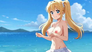 Beach Blonde Blowout Elsa's Sandy Suck and Fuck Fest Ai Generated