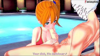 Misty bikini blowjob - Poketmonster