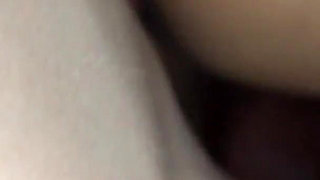 Stepson Caught His Stepmother Having Sex with Her Penis and Fucked Her Himself, Finishing Abundantly