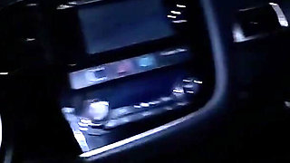 Night Pickup Downjacket MILF Fantasy. Smoking, Car Blowjob and Cum on Glossy Jacket
