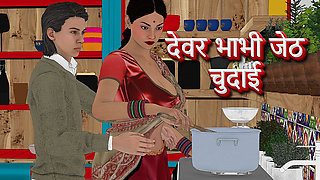 Indian Busty Bhabhi Hard Fucked by Devar - Real Hindi Dirty Talk