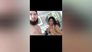 Hot Girl Having Good Sex in the Kitchen