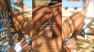 Intense Anal Sex on the Beach with a Juicy Big Ass Babe Getting Destroyed by a Massive Monster Cock and Swallowing Hot Cum