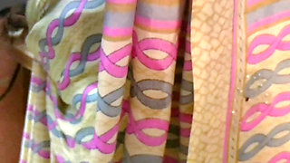 Desi Tamil Naughty Wife Renu Petticoat Blouse Saree Tease for Hubby's Friend! Indianhotwifex