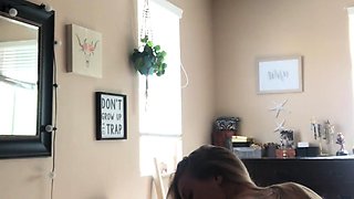 Hot blonde glamour babe solo plays to pleasure her hot body