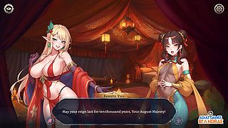 Harem Fantasy - The Concubine War Gameplay Part 1 - Sex with his Concubines