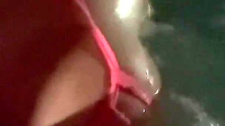 Artemisia Love Sexy Micro Bikini in the Jacuzzi Late at Night