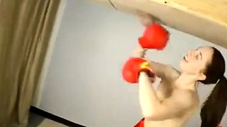 Ballbusting Foot Tara Tied Lovin Boy Smackers
