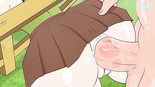 Alex got stuck in the fence on purpose and Steve fucked her! hentai porn anime sex 4K 2026