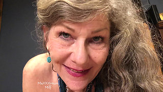 Moaning Granny POV Cocksucking, Cowgirl & Close up Squirting!