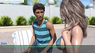 AWAM - Sam massage lotion on Sophia back