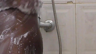 Black Slut Is Taking a Shower