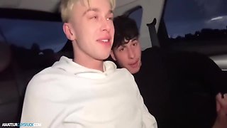 Danny Twink And Danny Fontana - Omg Two Friends Suck Each Other Off In The Car Before The Club