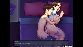 Hot Stepsister Jenny Gets Fucked Hard By Stepbrother in Bedroom - Summertime Saga Sex