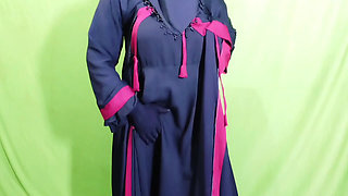 Beautiful Amena Bhabhi has sex indoors wearing a burqa and hijab