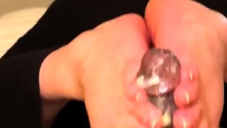 Interracial foot fetish action