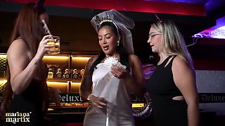 Mariana Fucks a Stripper at Her Bachelorette Party - Big Tits Latina Squirting Action