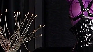Cristal Kinky Rubber Doll Face Sitting and Chastity Cock Tease