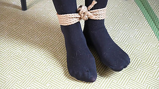 Xr46- Student Uniform and Mouthball Bondage