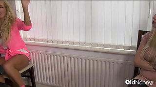 OldNanny - Blonde Mature Doctor And Two Sexy Blondes In Erotic Threesome