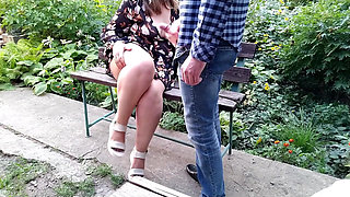 Stepson Cums on Stepmother's Bare Legs