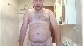 All nude in bathroom