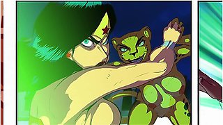 Car Toon In Wonder Woman Threesome Fuck